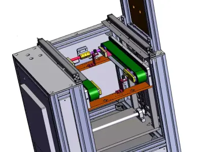 Automatic Elevator for Conveyor Line 3D model
