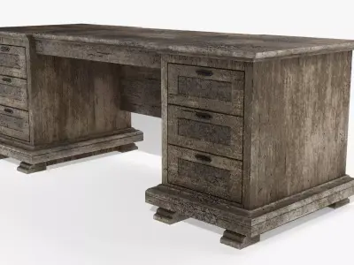 Damaged Furniture Low-poly 3D model