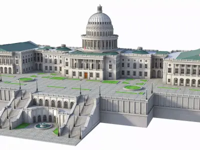 United States Capitol 3D model by marlene008