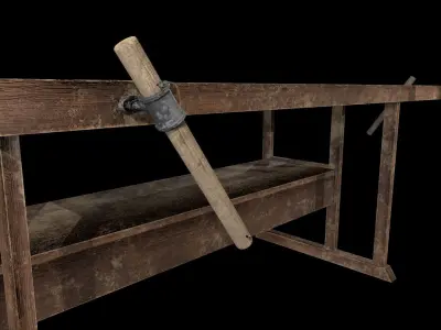 OLD  - WORKBENCH Low-poly 3D model