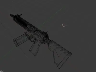 Heckler and Koch HK416 Low-poly 3D model