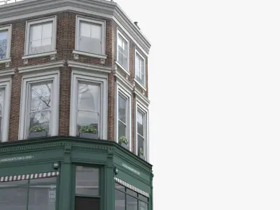 Realistic Old London House Collection 3D model