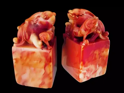 imperial jade seal 3D model