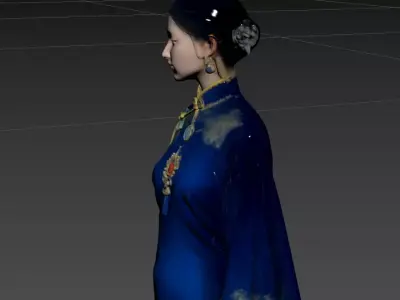 Late Qing women 3D model