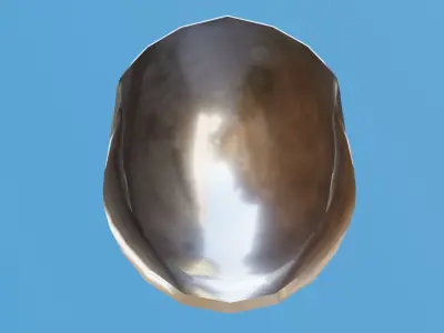 Open Sallet Low-poly 3D model