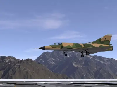 Mirage military jet 3D model