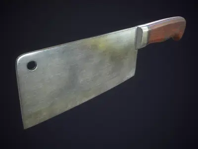 Cleaver Low-poly 3D model