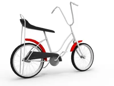 Kids Bicycle - Low Poly   Low-poly 3D model