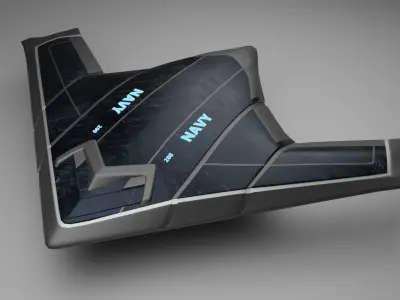 sci-fi jet 3D model by jishnukamalbora70