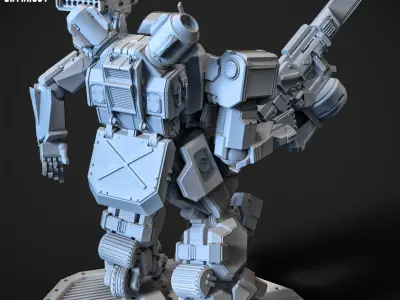 Overweight Gear Hunter 75mm Plus Pilot 3D print model