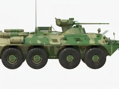 BTR-82 82A Nona-svk Low-poly 3D model