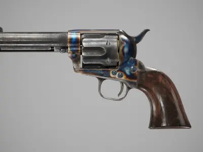 Colt Single Action Army - Peacemaker Low-poly 3D model purchase