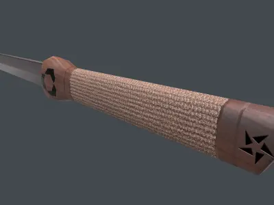 Sword knife Low-poly 3D model