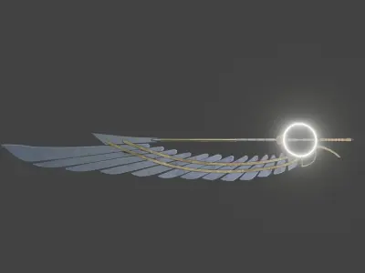 Sword of Seraph Low-poly 3D model