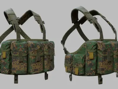 Tactical Vest Low-poly 3D model buy