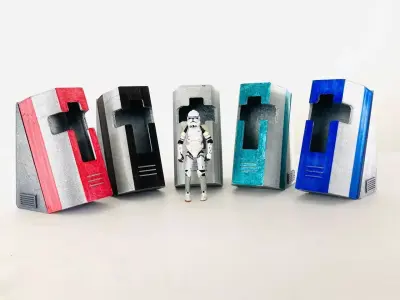 Sci Fi CRYO POD DIORAMA DISPLAY 3D print model