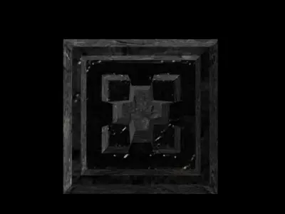 Realistic Temple pillar Free low-poly 3D model