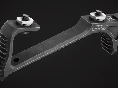 UTG Ultra Slim Angled Foregrip M-LOK Low-poly 3D model