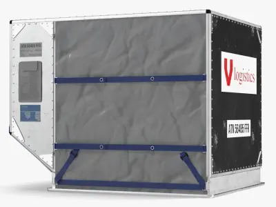 Vlogistics Aviation LD3 Aluminium Cargo Container 3D model