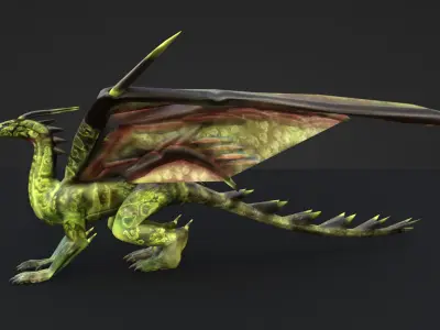 Dragon Low-poly 3D model shop