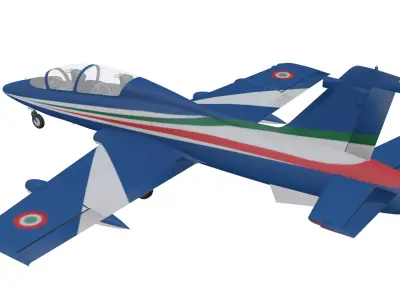 Aermacchi MB-339 Low-poly 3D model