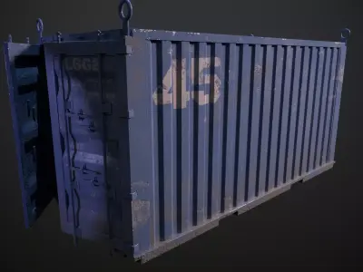 Container Low-poly 3D model buy