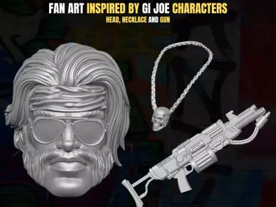 Torch Kit  GI Joe Fan Art for action figures 3D print model