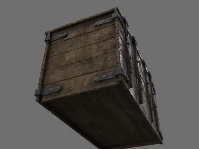 medieval Chest Low-poly 3D model purchase