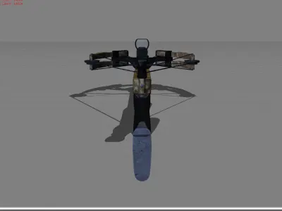Crossbows  Low-poly 3D model