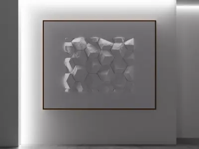 Big Painting - Minimalist Design Free 3D model