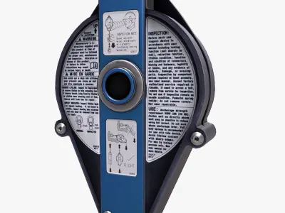 Self Retracting Lifeline Low Poly Low-poly 3D model