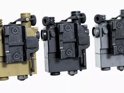 Laser sight DBAL-A2 Low-poly 3D model