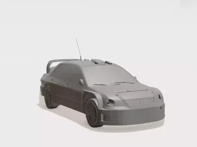 Speedy Rally Sedan Cute Easy 3D Printable Toy Car 3D print model