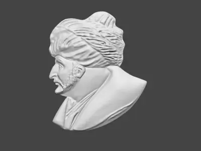 Sultan Mehmed II The Conqueror Commemorative Medal 3D print model