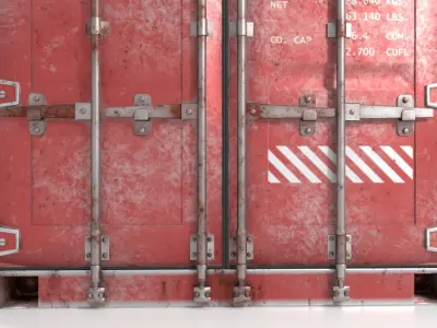 Old Shipping Container  3D model
