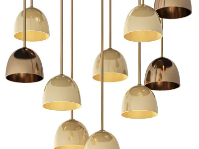 Bombarda II Suspension Lamp 3D model