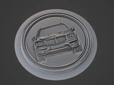 Car Pendant Medallion 3D print model 82