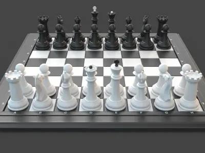 Chess Set 3D model order