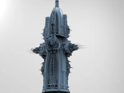 Sci Fi Fusion Emperor Tower  3 3D model