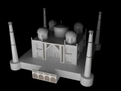 The Taj Mahal  3D model