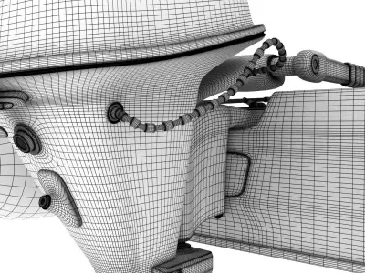 Inflatable Boat 3D model Textured