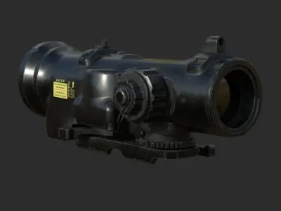 Weapon - Scope - 08 - Scope6X Low-poly 3D model