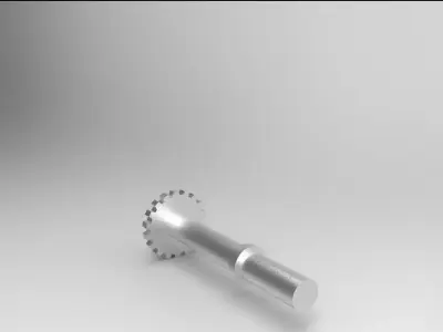 Poros metal screw Free 3D model