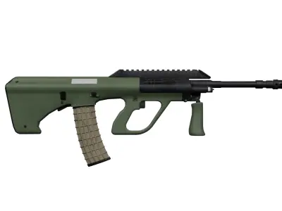 AUG gun Low-poly 3D model