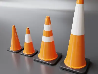Cones Pack 003 3D model