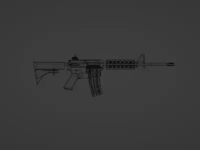 Assault Riffle M4A1 3D model