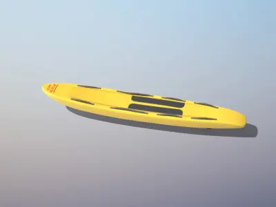 Lifeguard Rescue Board Low-poly 3D model
