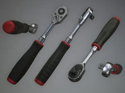 Ratchet Wrench Low-poly 3D model purchase