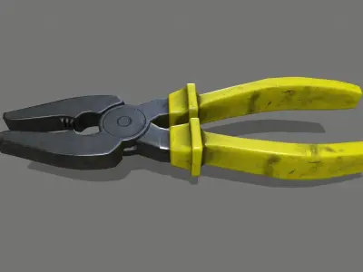 nippers pliers Low-poly 3D model get