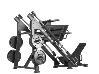 Leg Press 45 Movement 3D model